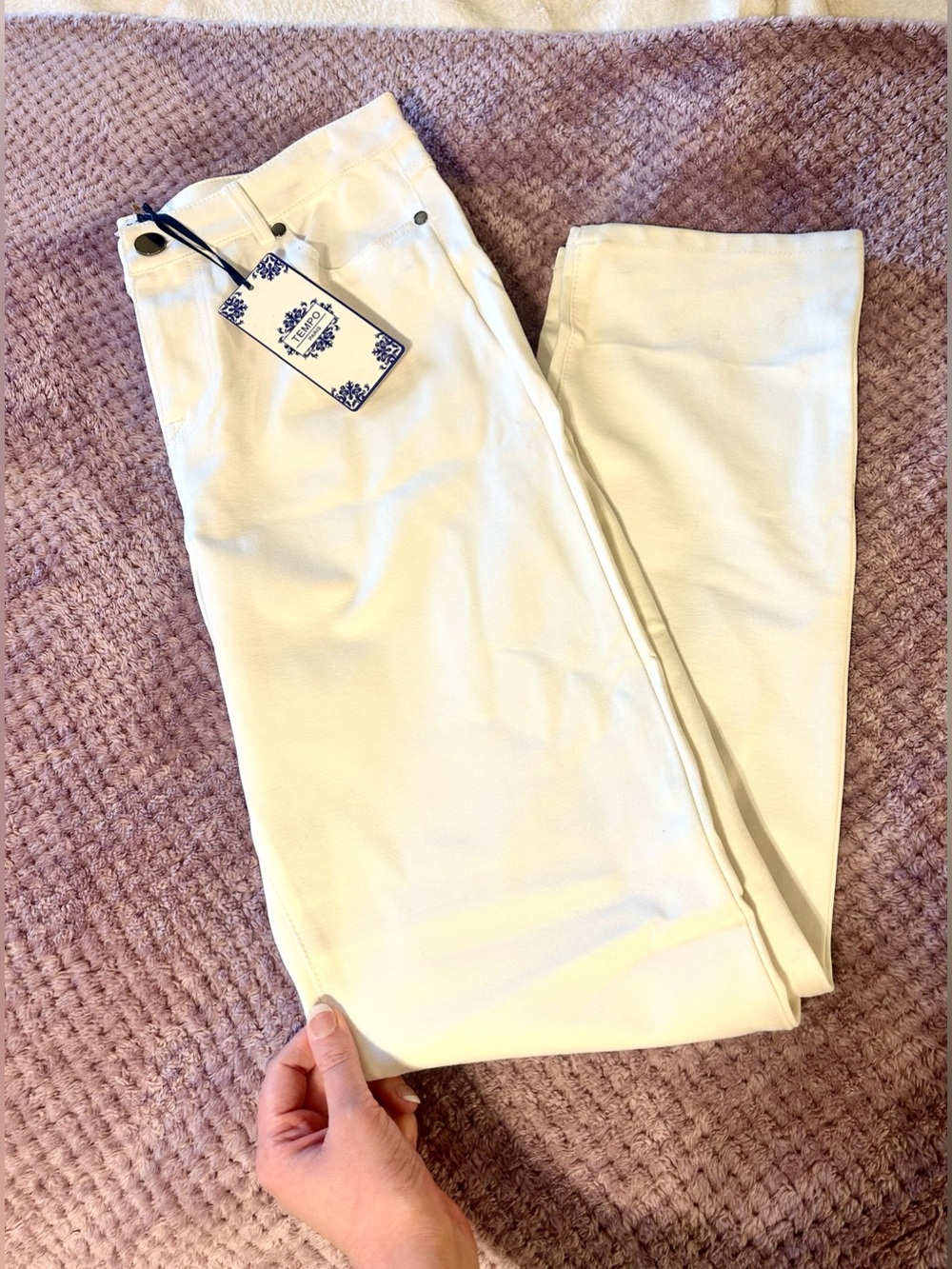 NWT Women's White skinny Pants Tempo Paris